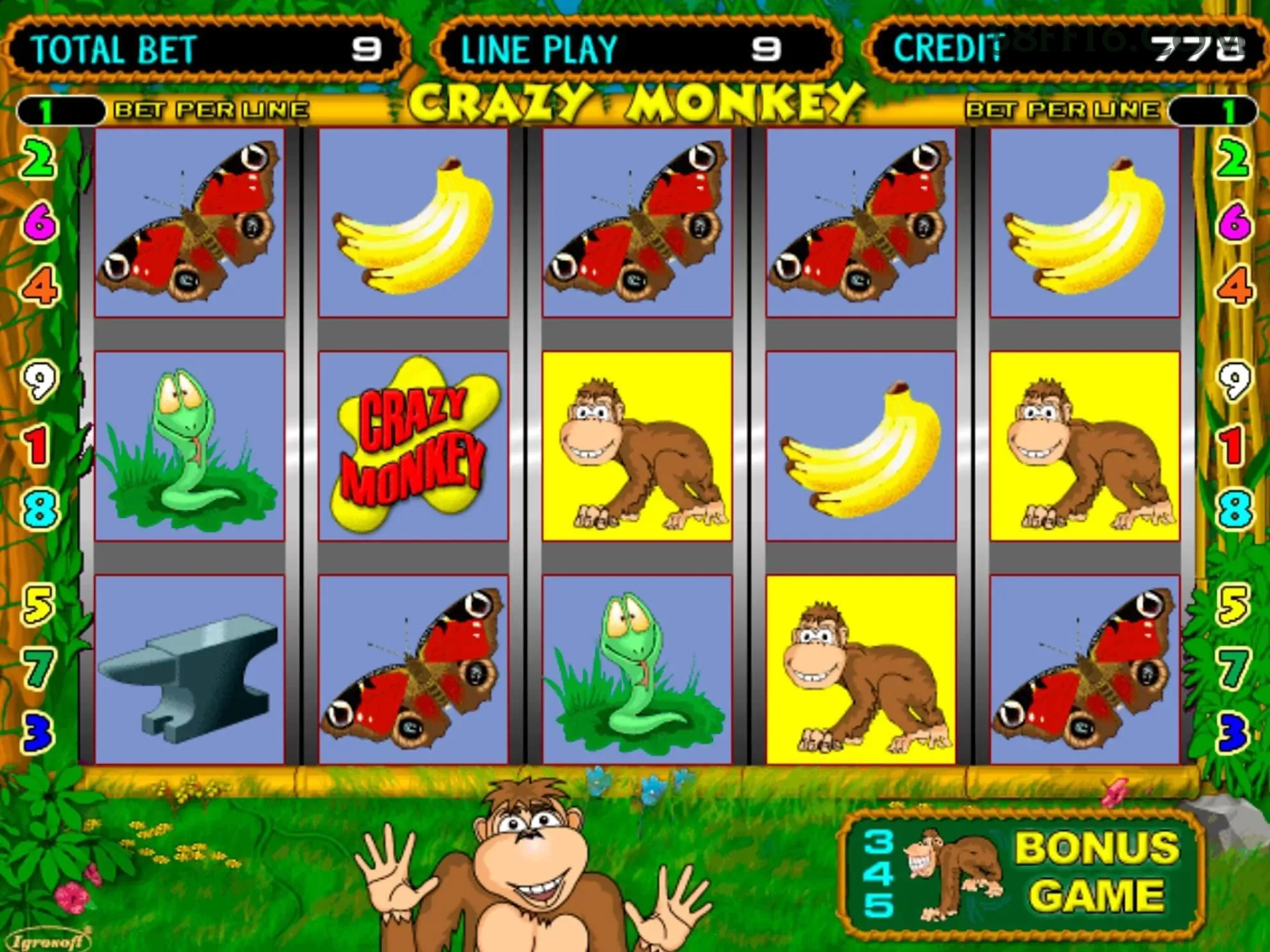 Slots online da 58ff com jackpots progressivos